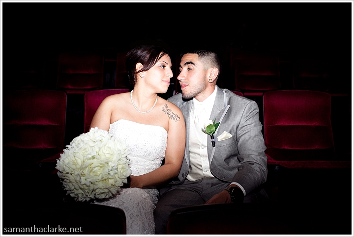 Leo & Flor Movie Theatre Wedding