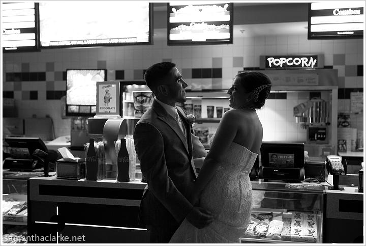 Leo & Flor Movie Theatre Wedding