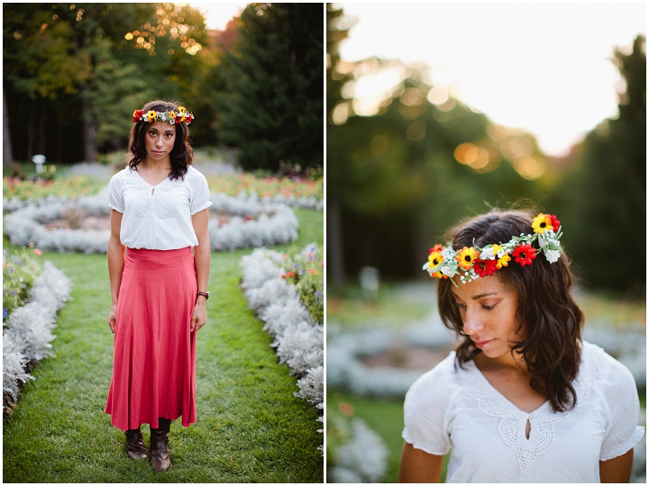 Fall Flower Crown Wreath