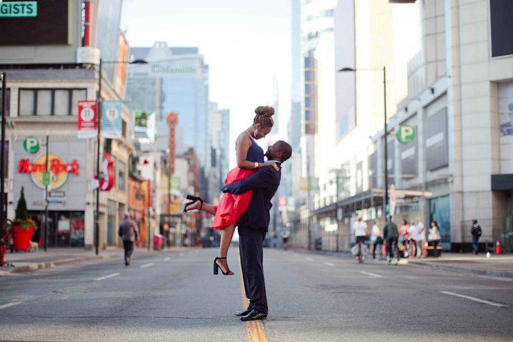 Nigerian couple engagement photo.