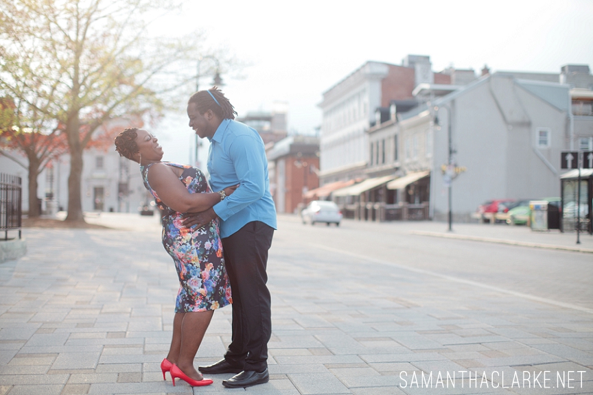 natural hair engagement session