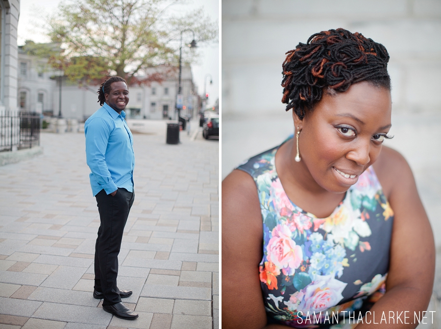 natural hair engagement session