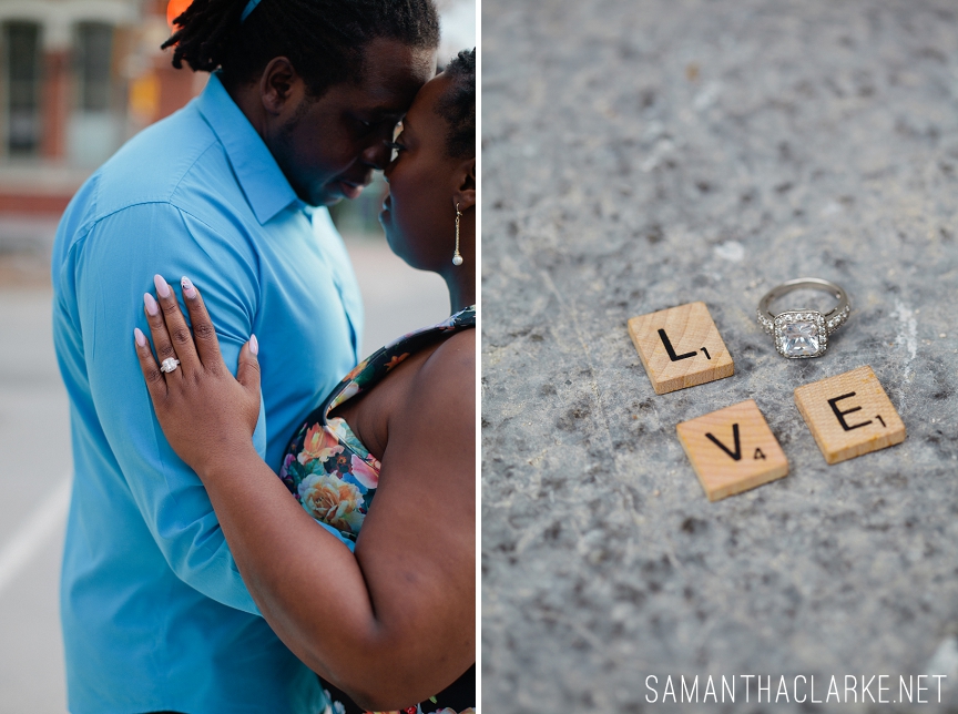 natural hair engagement session