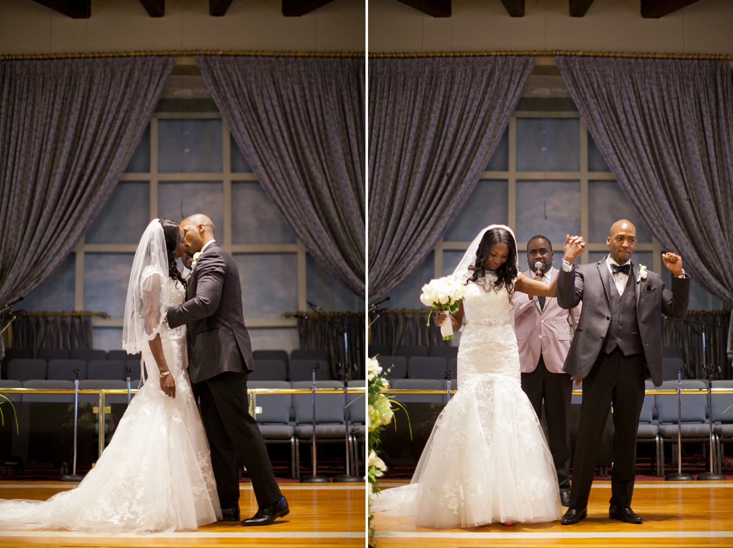 Beautiful moment at the wedding ceremony