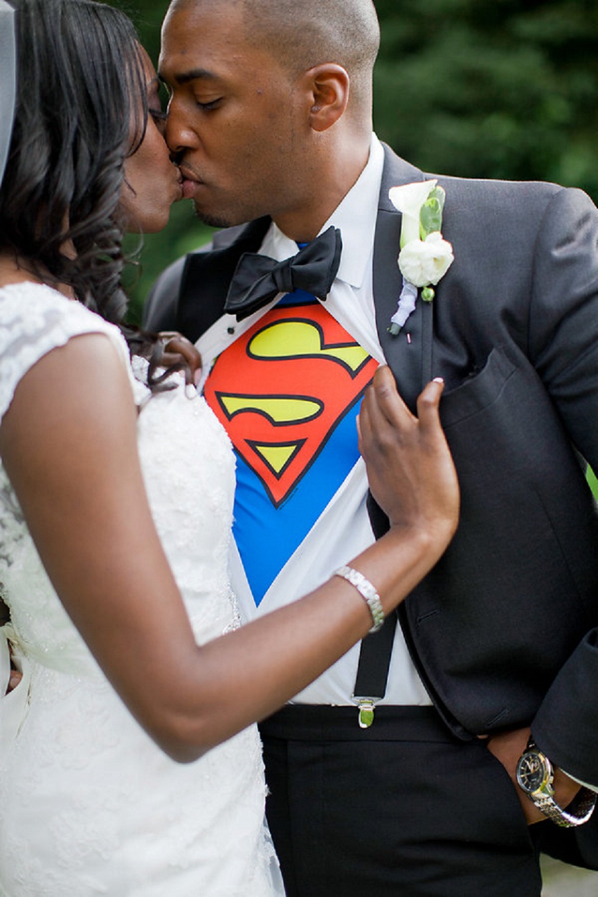 superman groom wedding