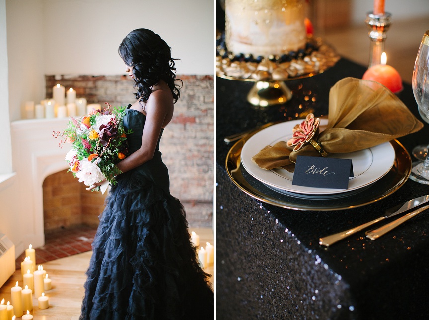 winter-black-and-gold-wedding-decor
