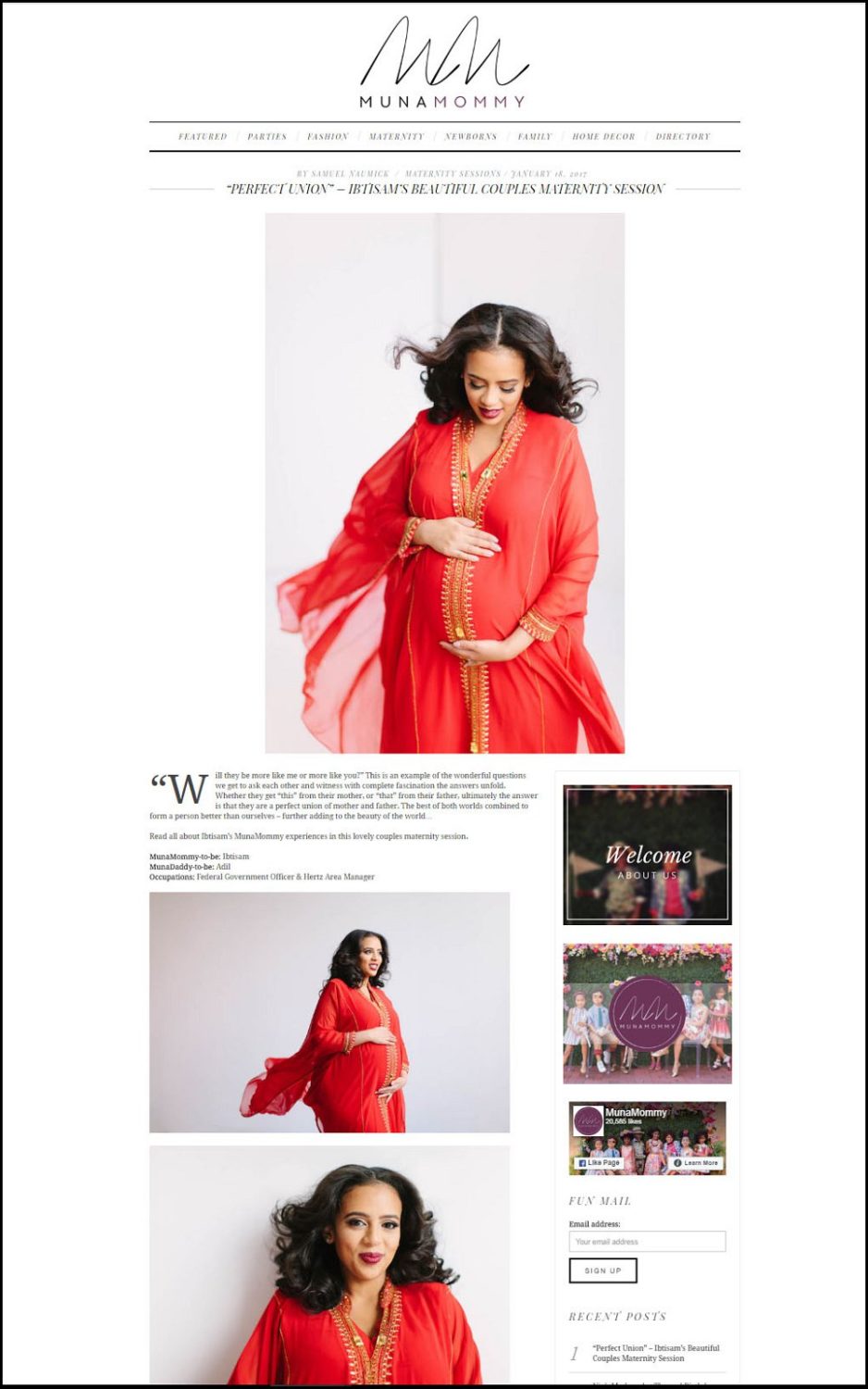 Maternity Photoshoot Feature