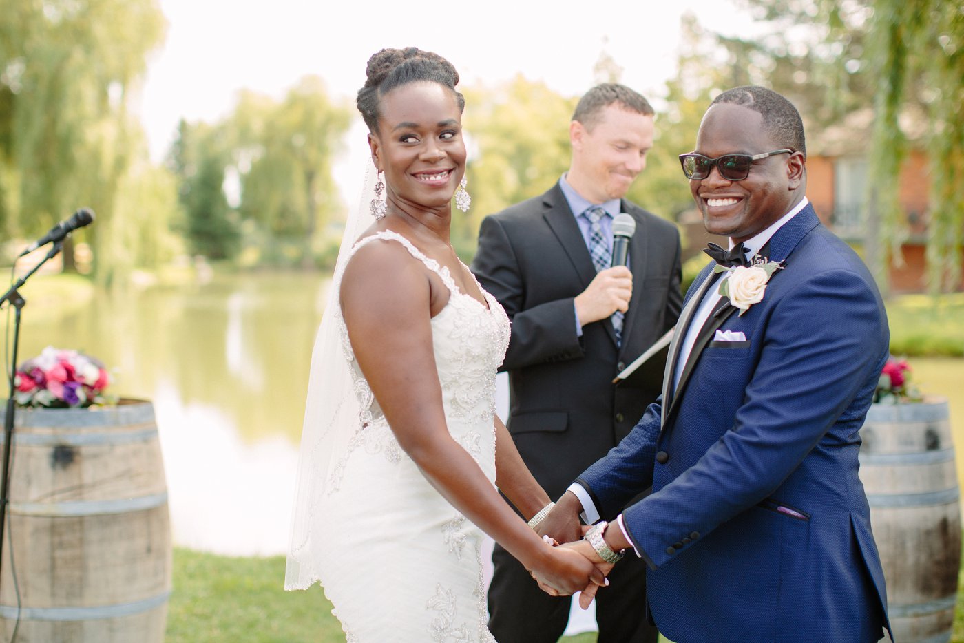 Outdoor wedding ceremony venue