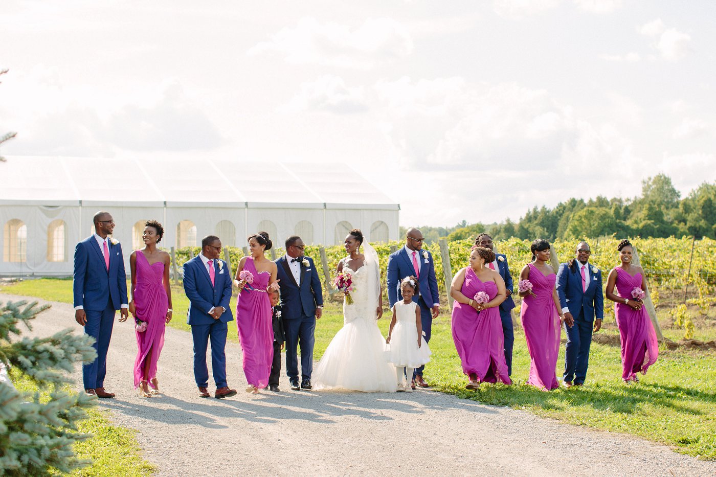 Outdoor wedding ceremony venue