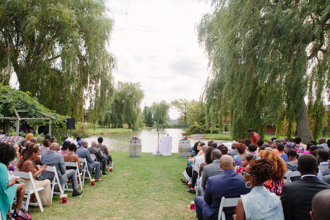 Outdoor wedding ceremony venue