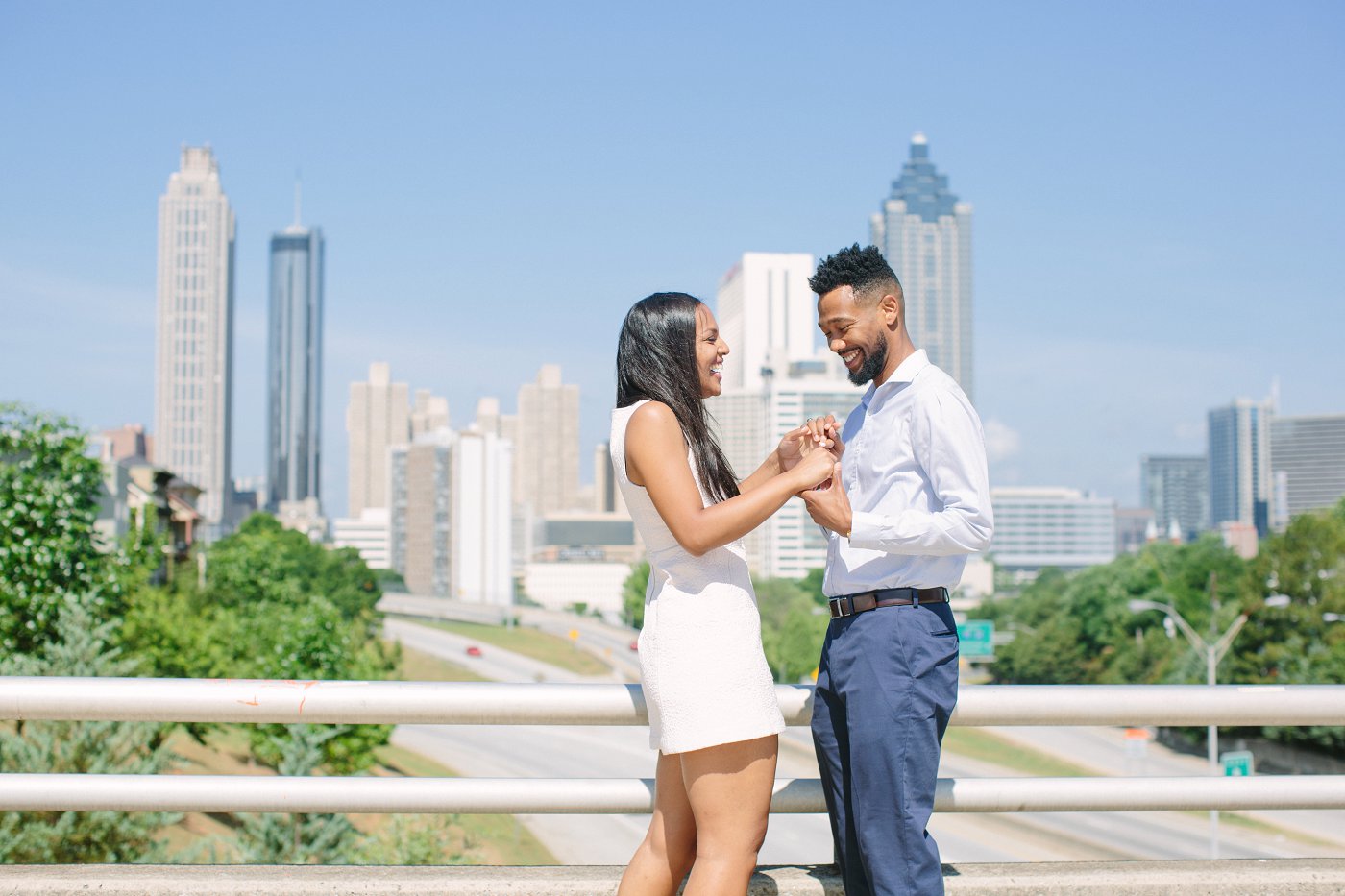  Atlanta wedding couple embrace 