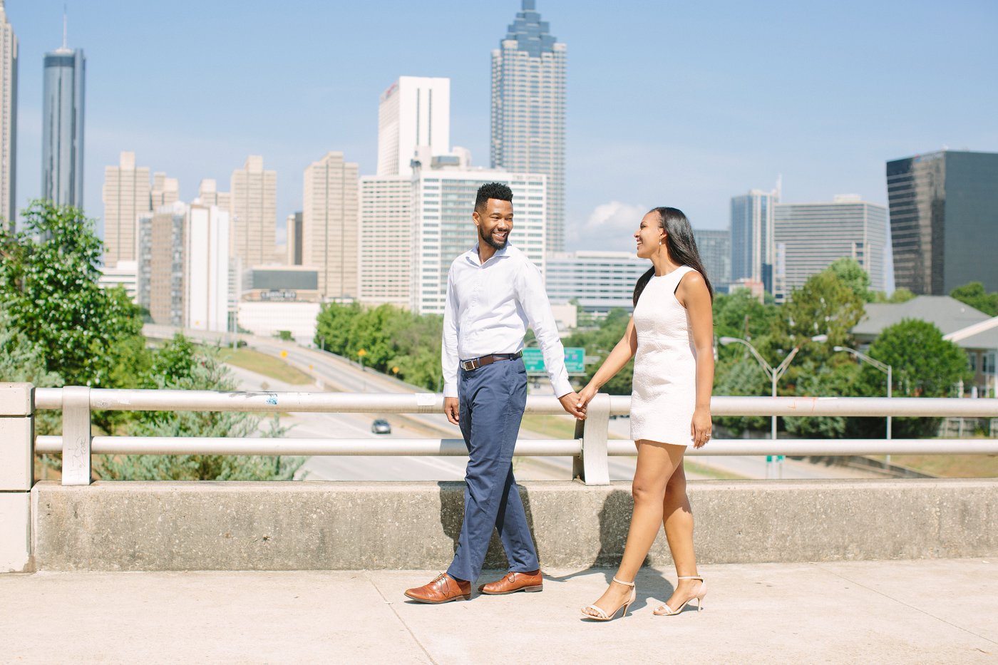  Atlanta wedding couple embrace 