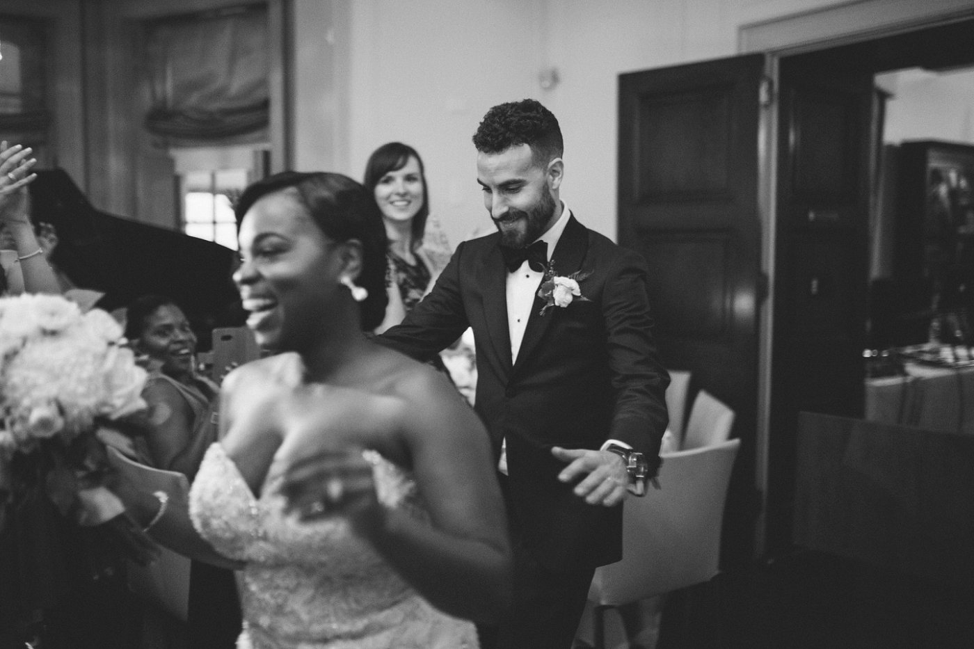 interracial wedding reception photos