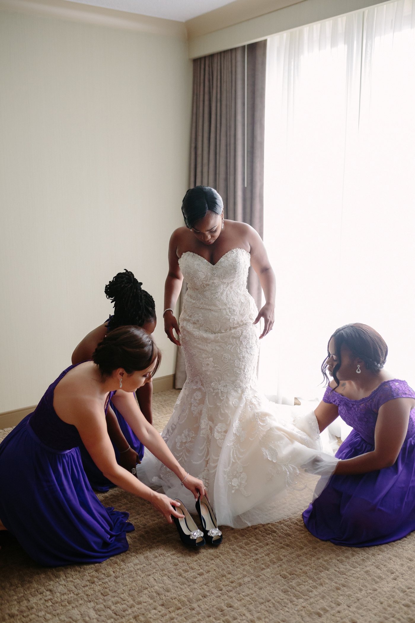 bride getting ready photo