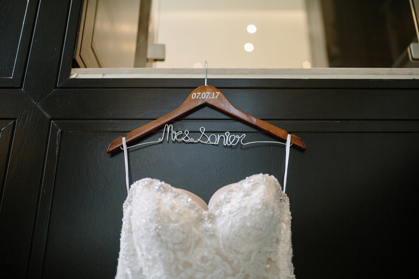 custom bridal hanger