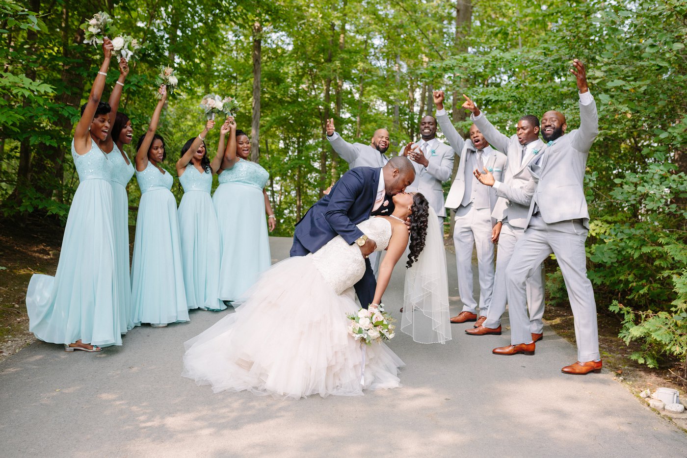 Outdoor wedding ceremony