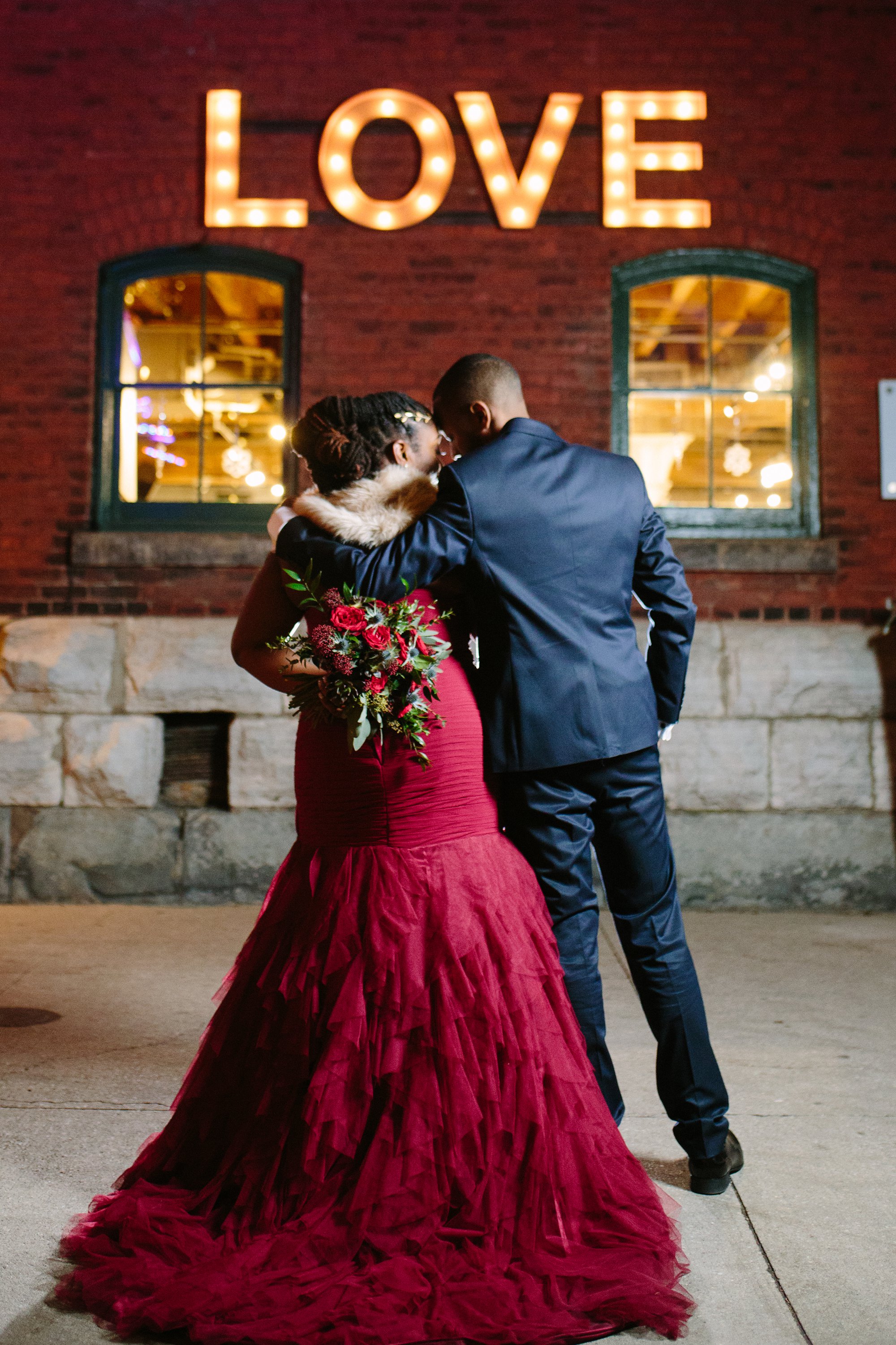 Red Christmas Wedding Dress