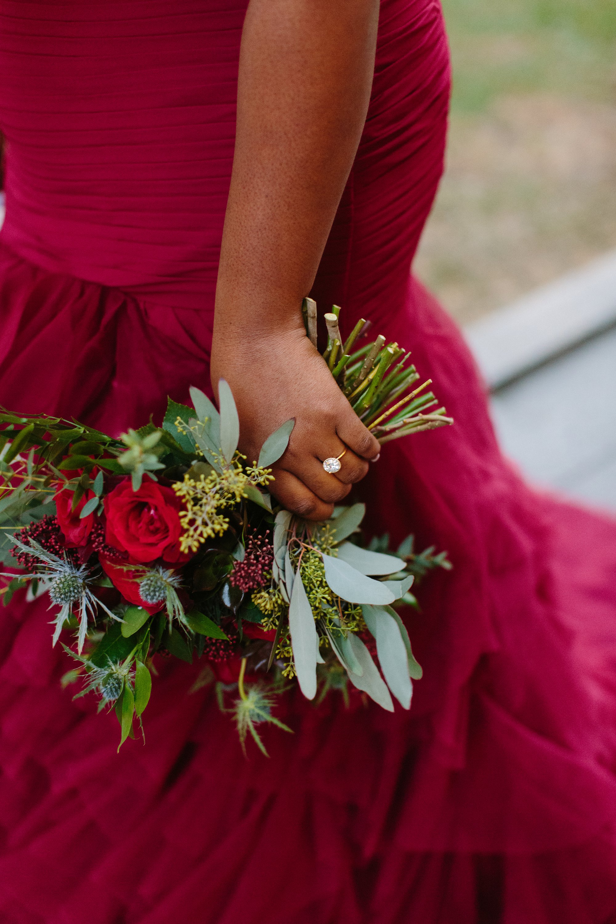 Red Christmas Wedding Dress