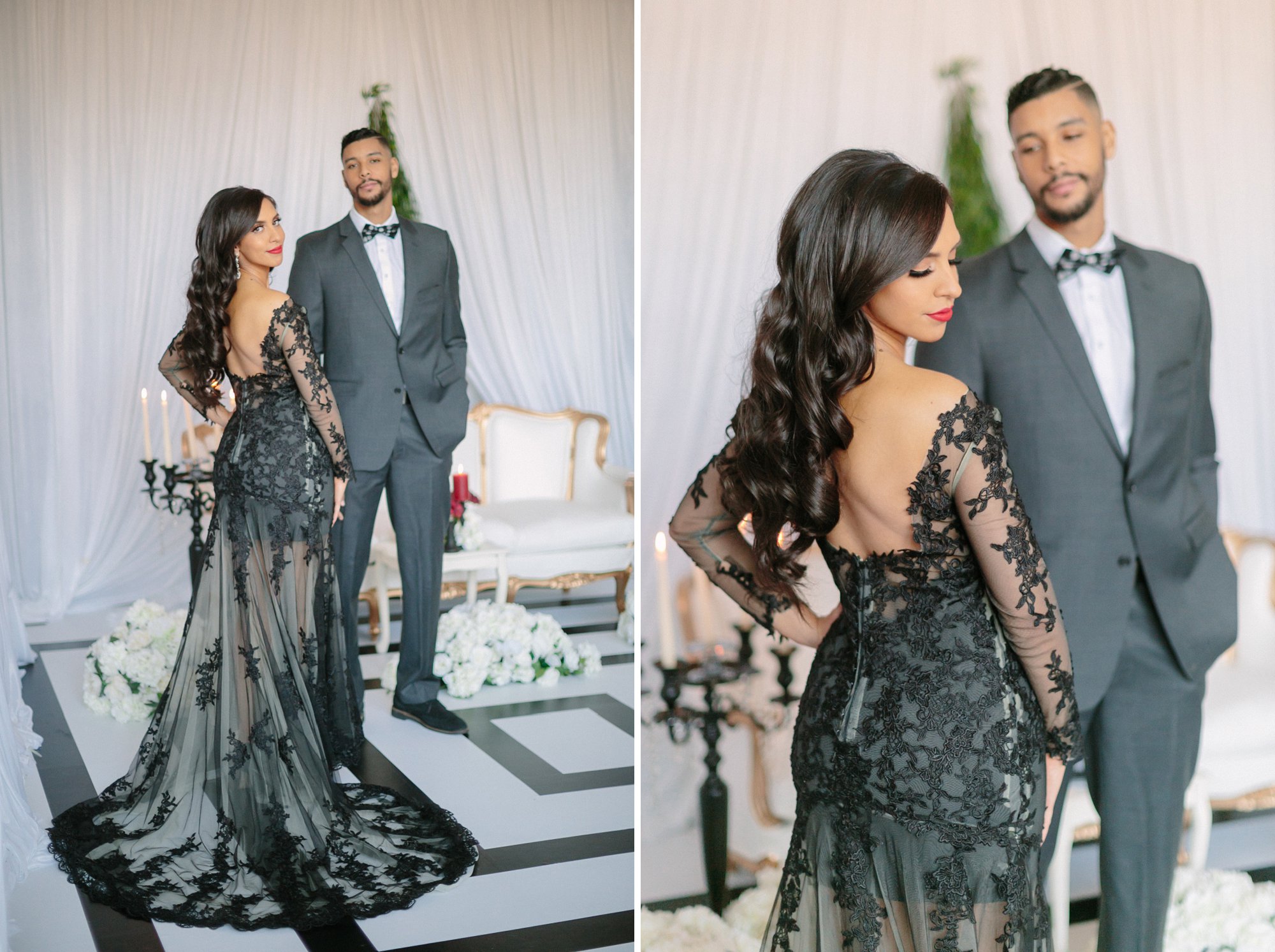black wedding dress
