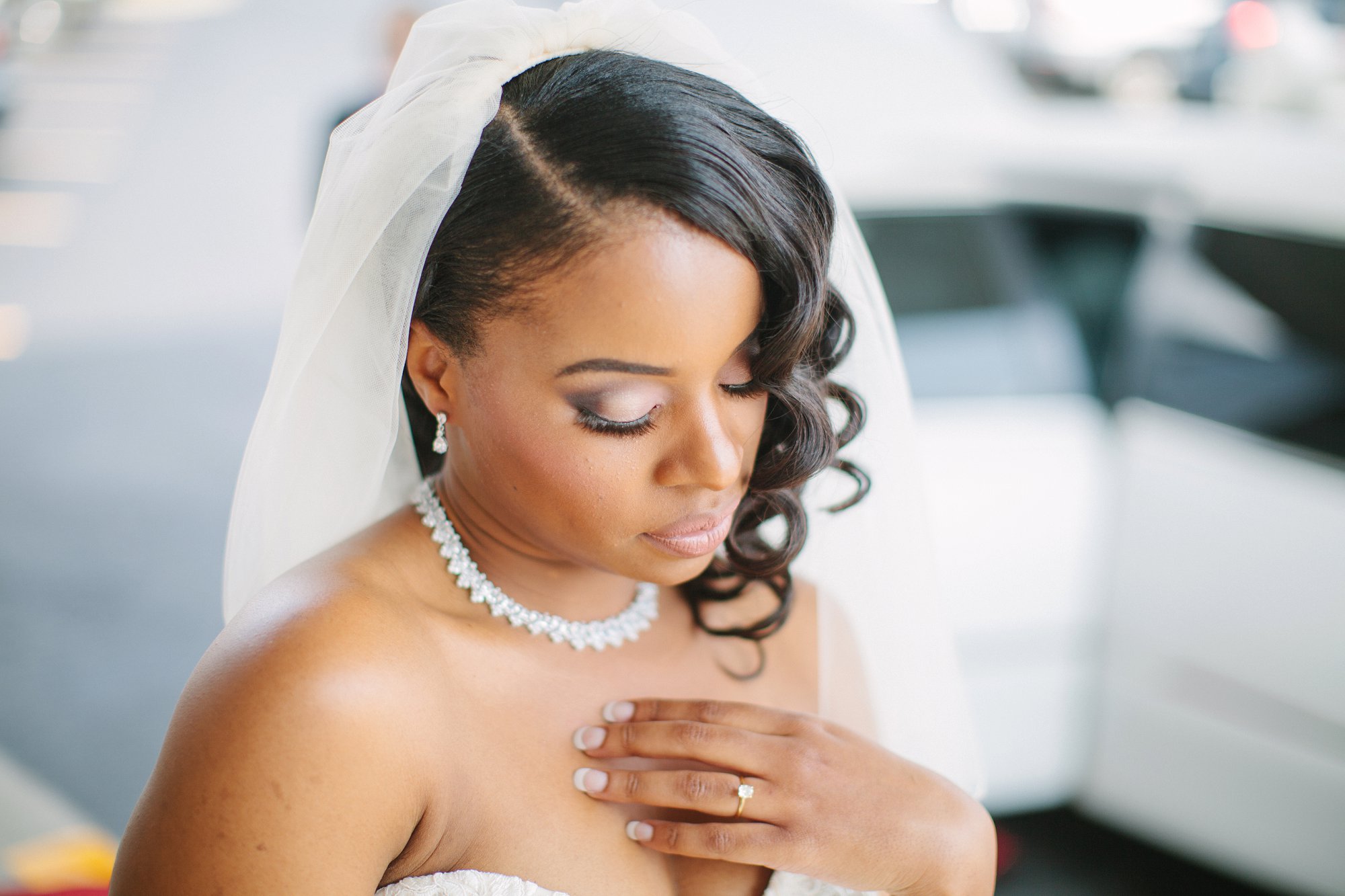 Bridal makeup using natural light photography