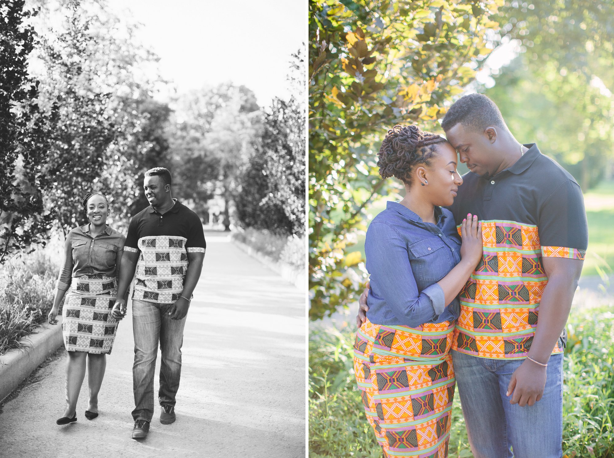 african engagement photos