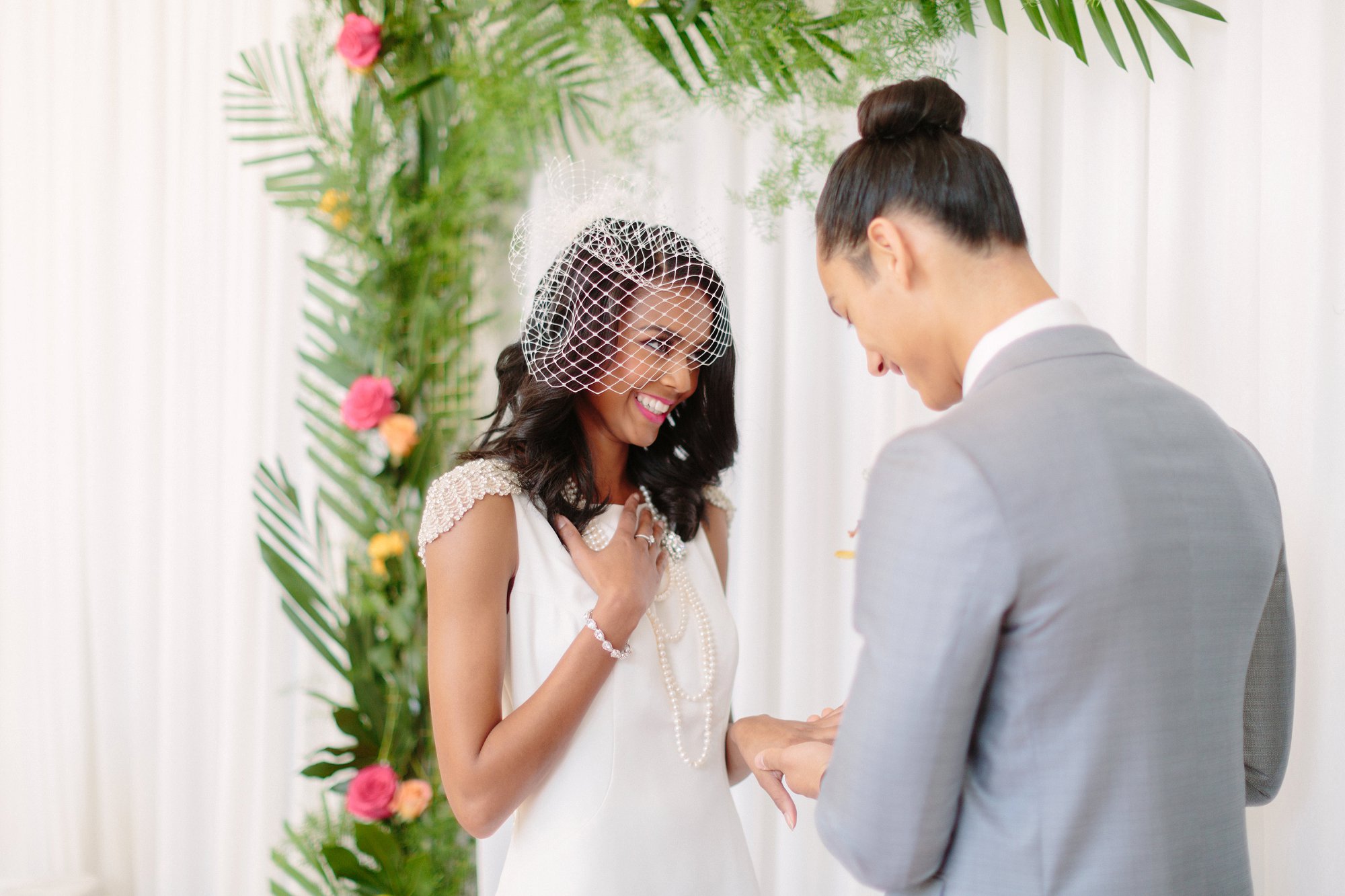 Tropical beach wedding inspiration. Photography by Samantha Clarke