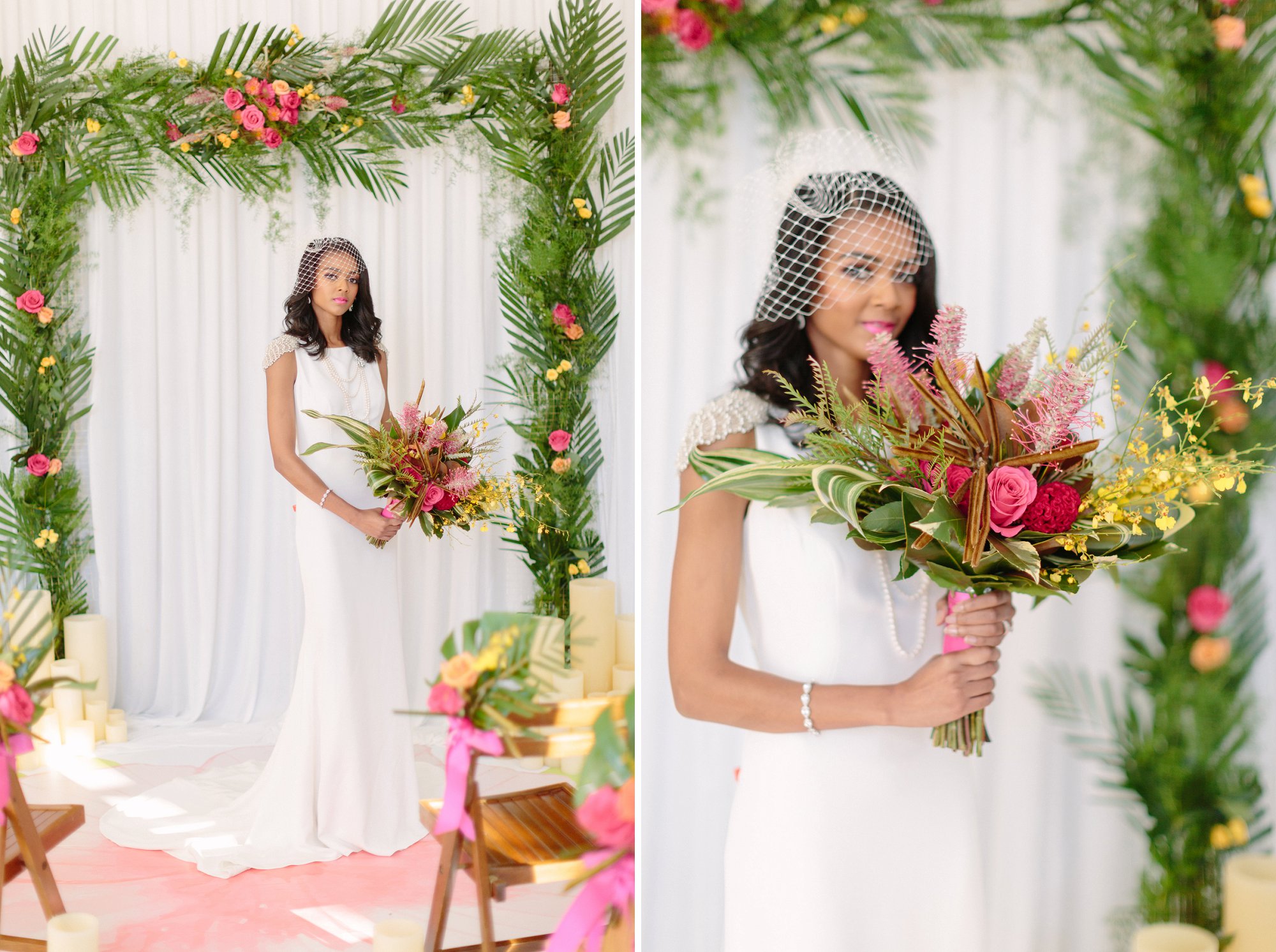 Tropical beach wedding inspiration. Photography by Samantha Clarke