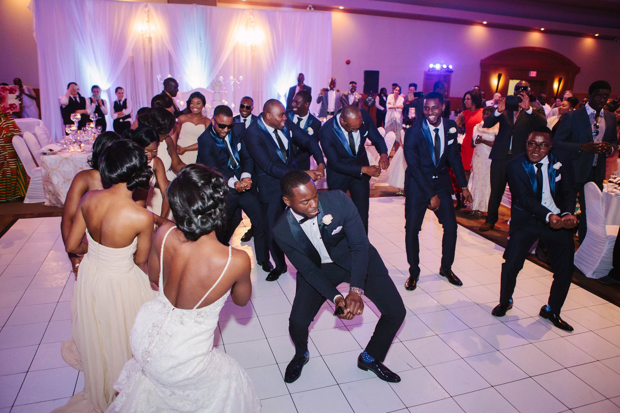 African wedding celebration