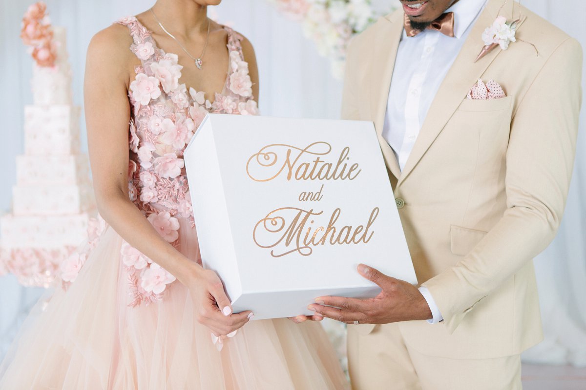 custom wedding box | photos by samantha clarke
