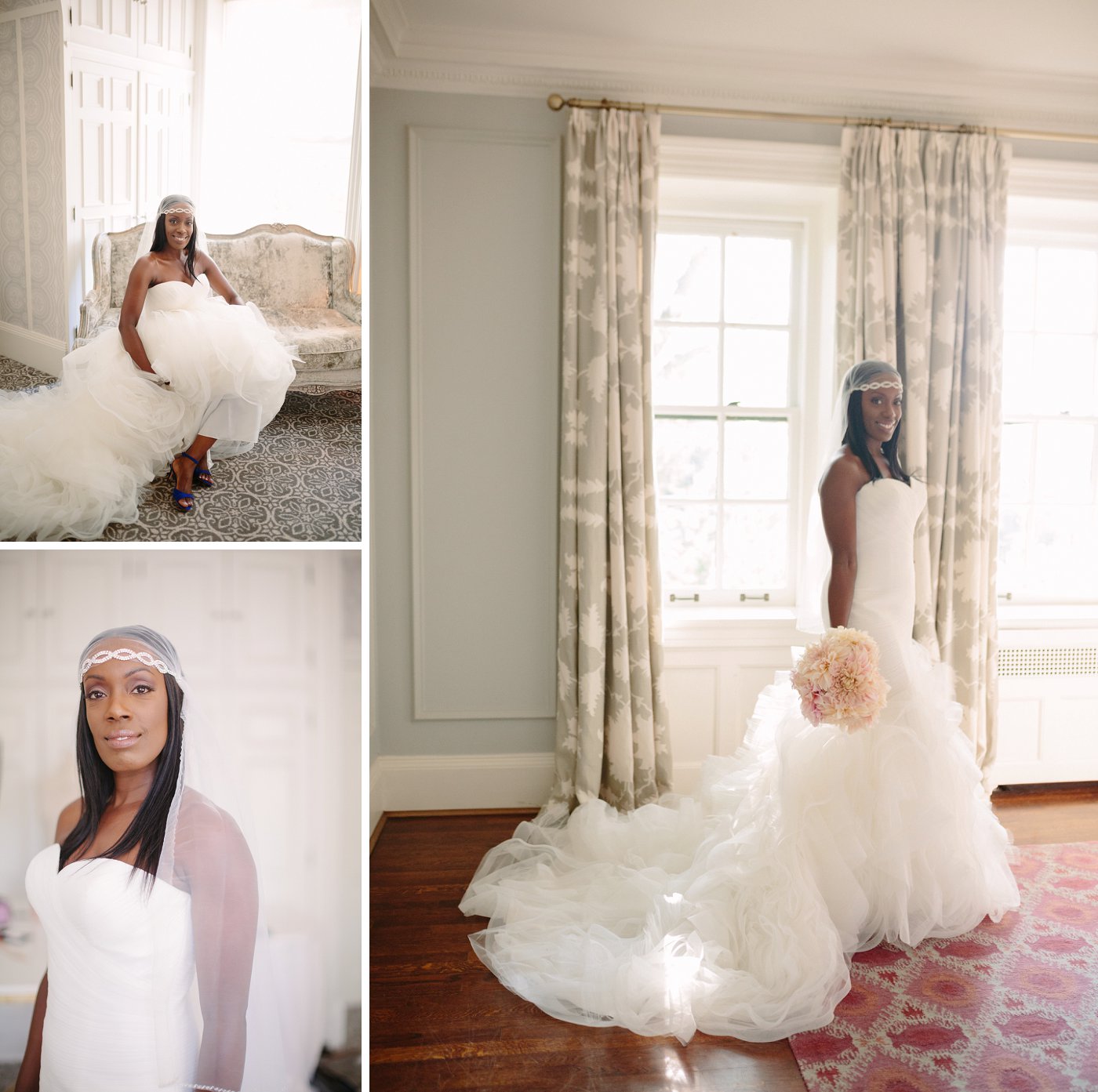Pronovias mermaid style tulle dress