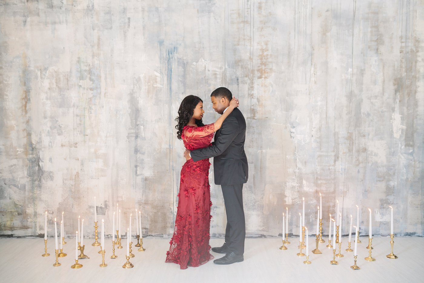 candles used for marriage proposal