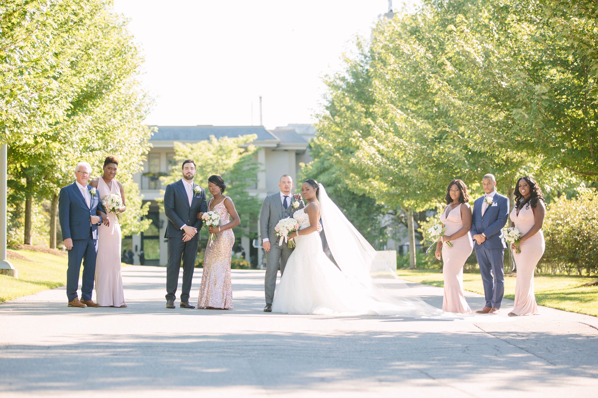 wedding party at hockley valley resort