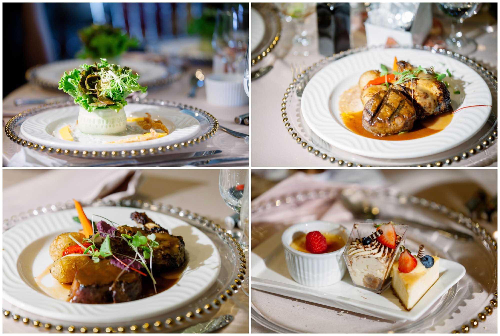 Delicious wedding cuisine at The Manor by Peter and Paul's