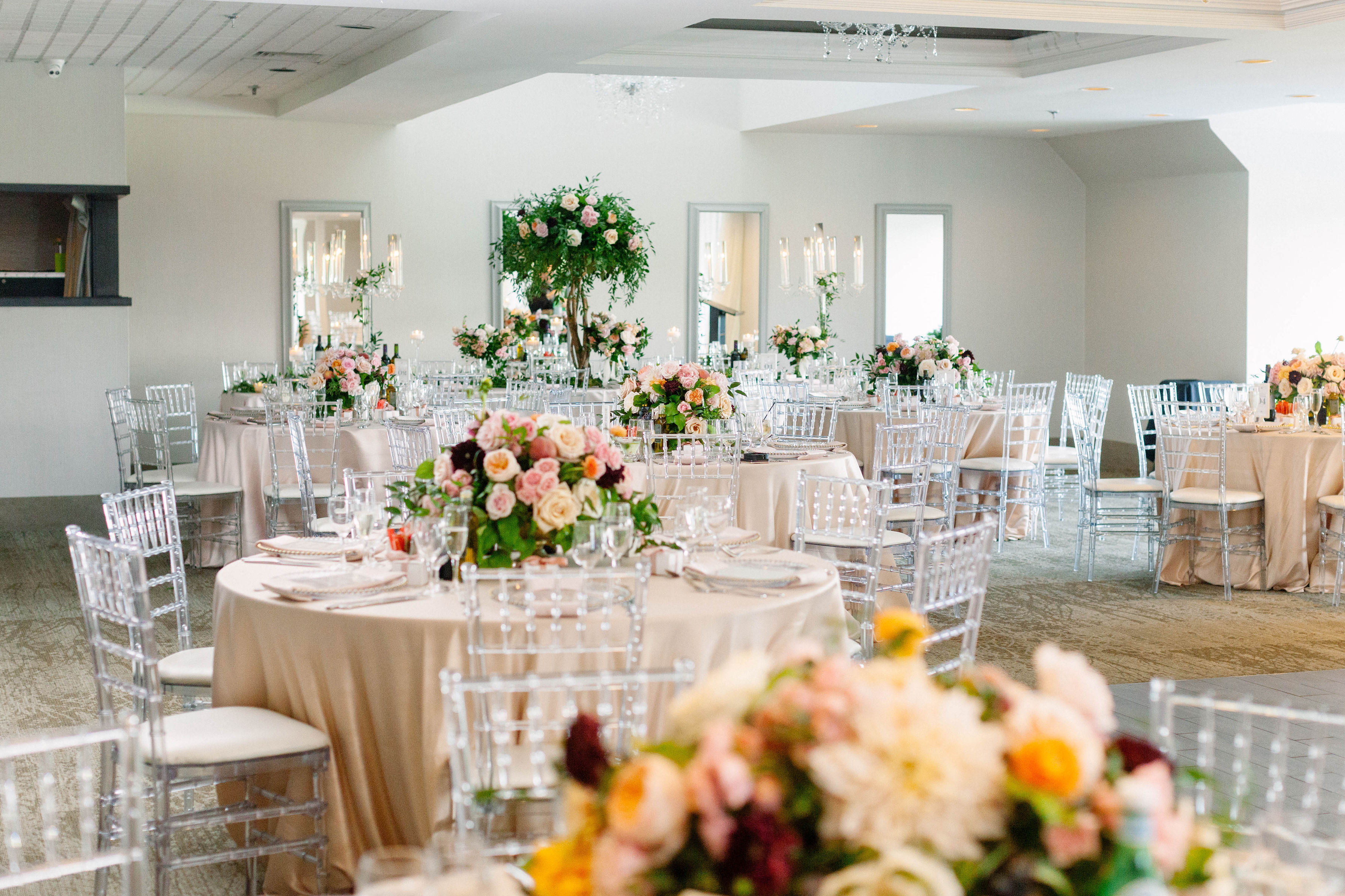 Luxury wedding reception at The Manor by Peter and Paul's