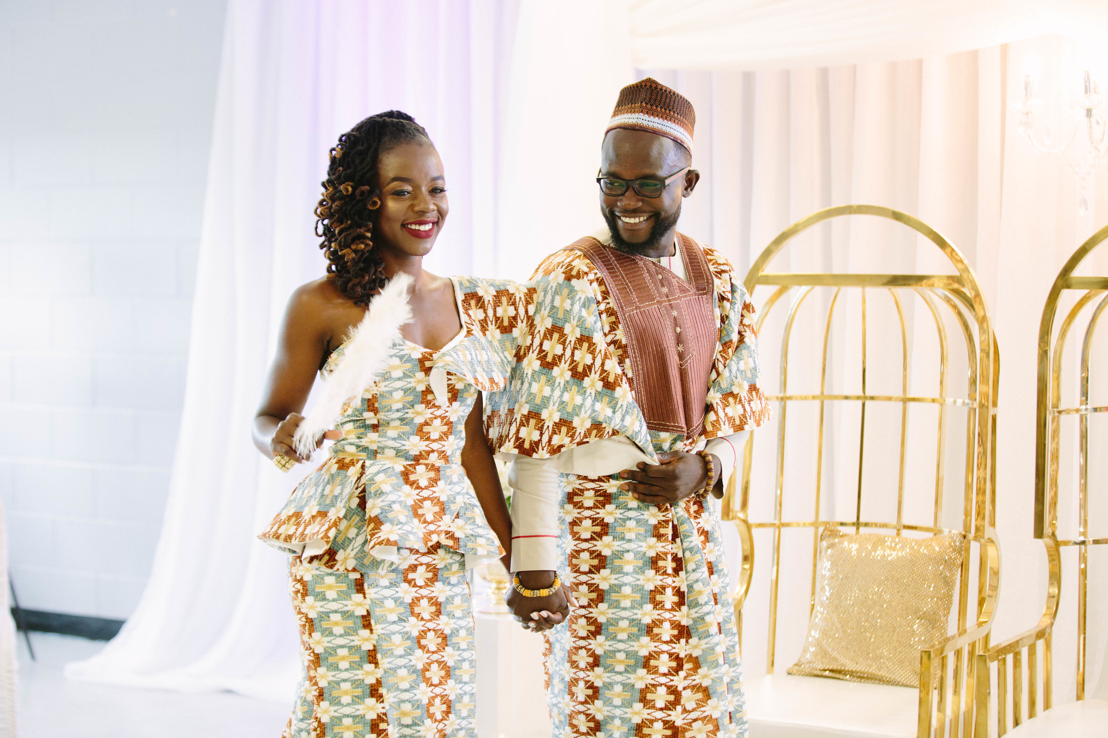 bride and groom traditional african ceremony