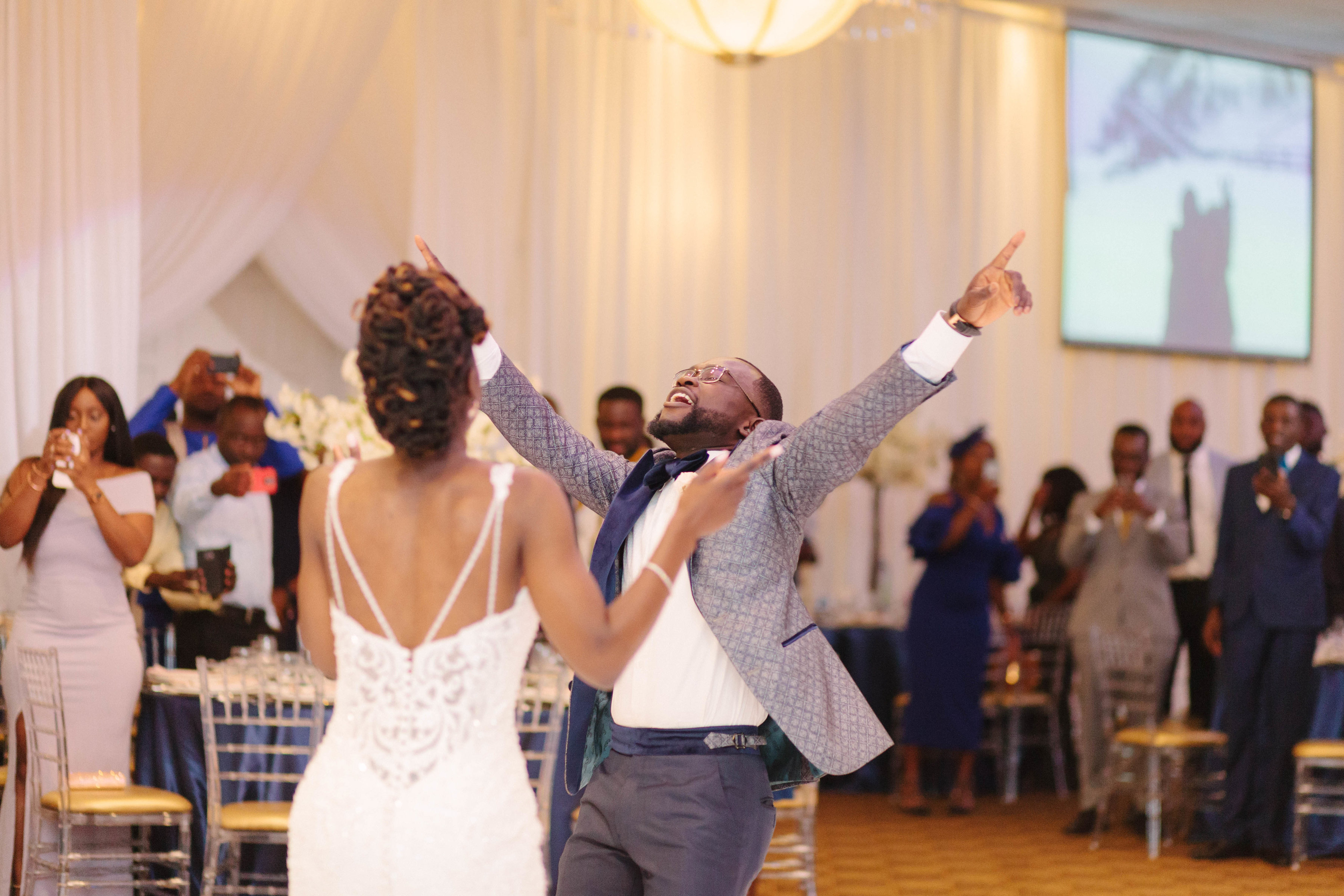 bride and groom entrance and dance