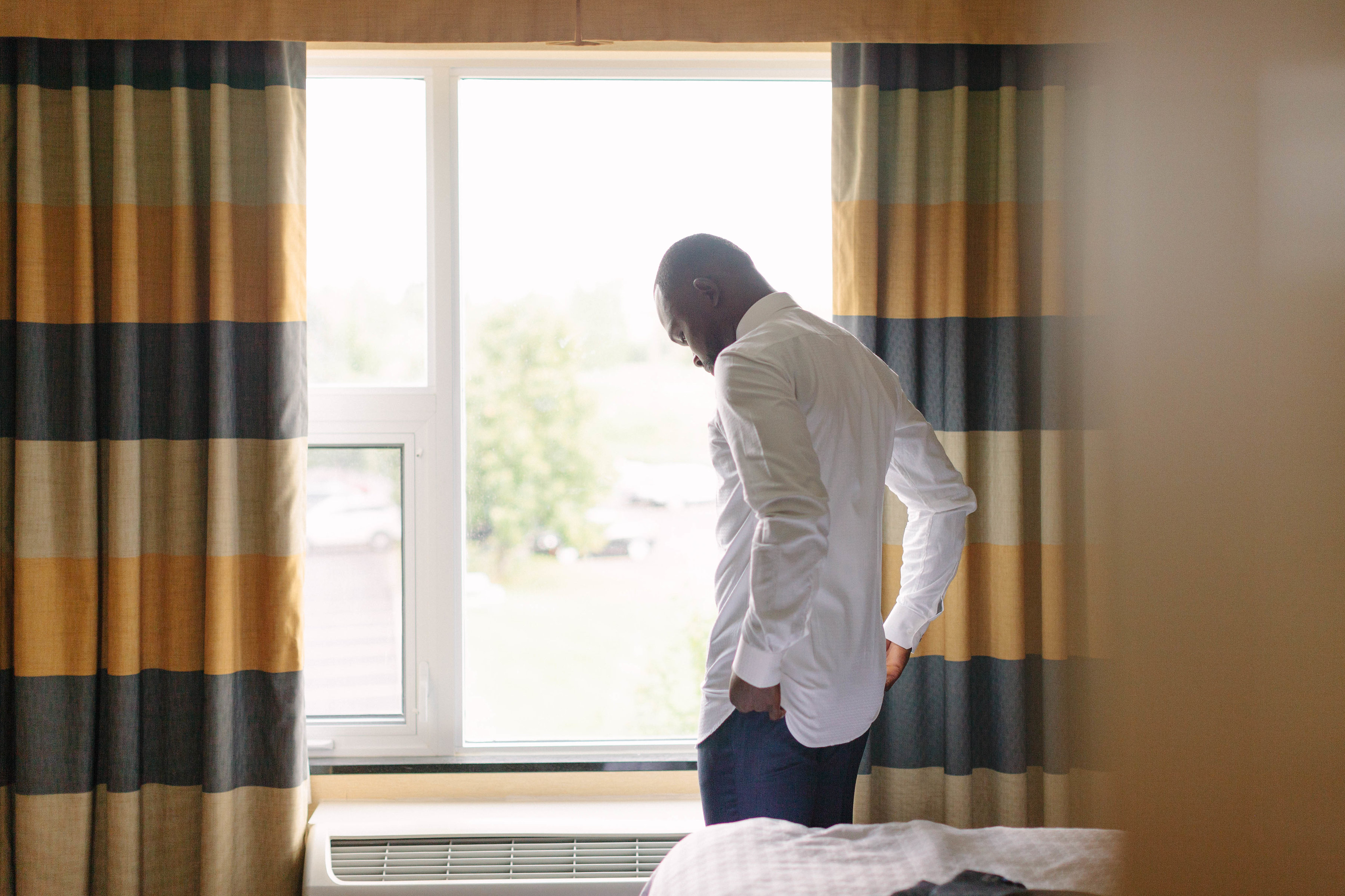 groom getting ready