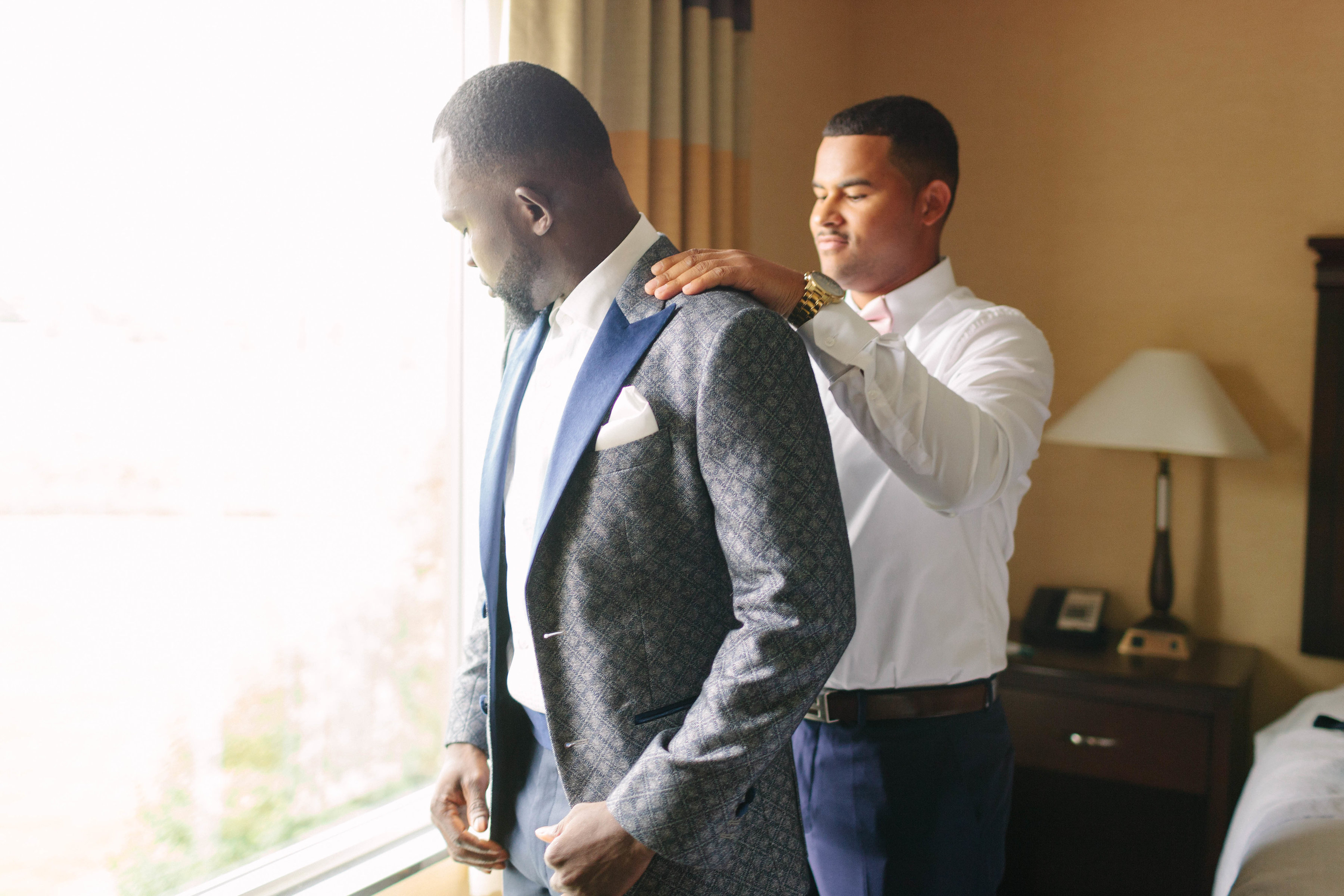 groom getting ready