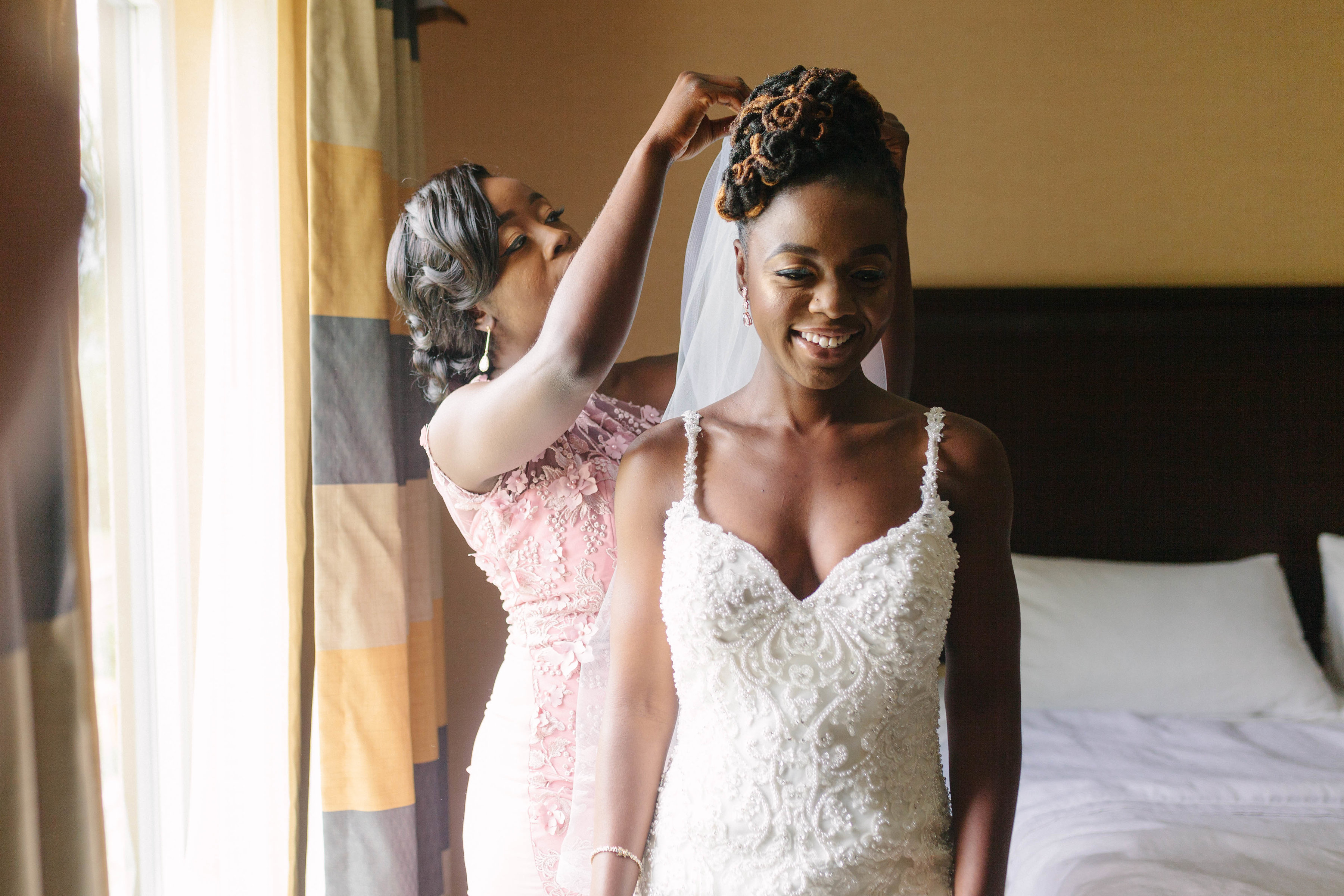 bride getting ready