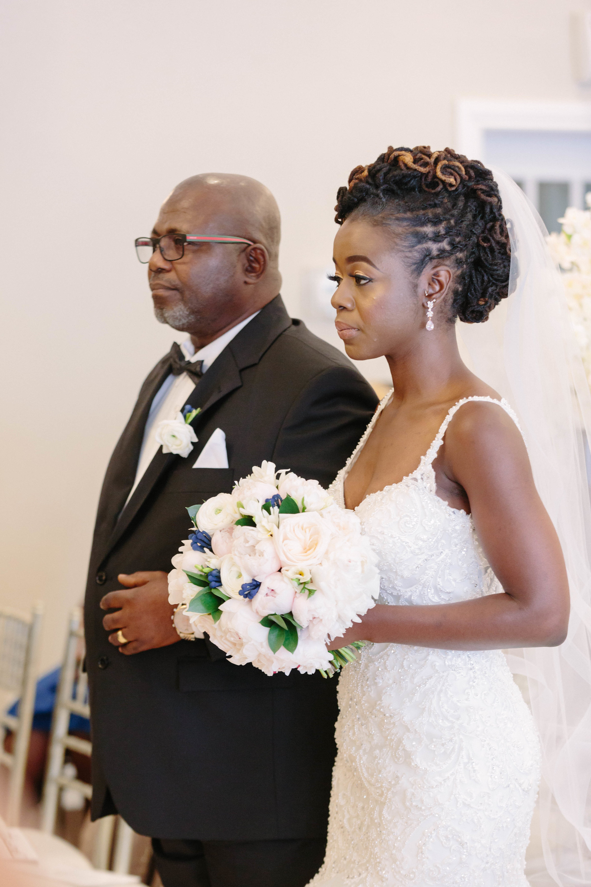 bridge walking down aisle