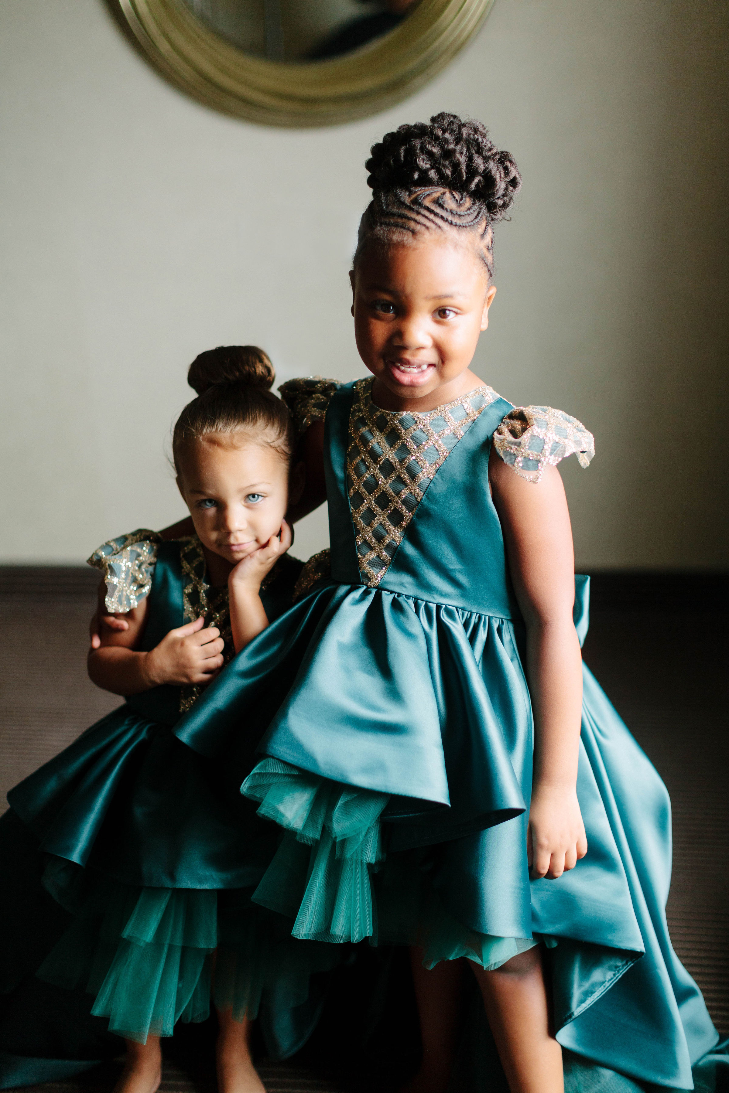 Flower girls before ceremony, Toronto wedding photography