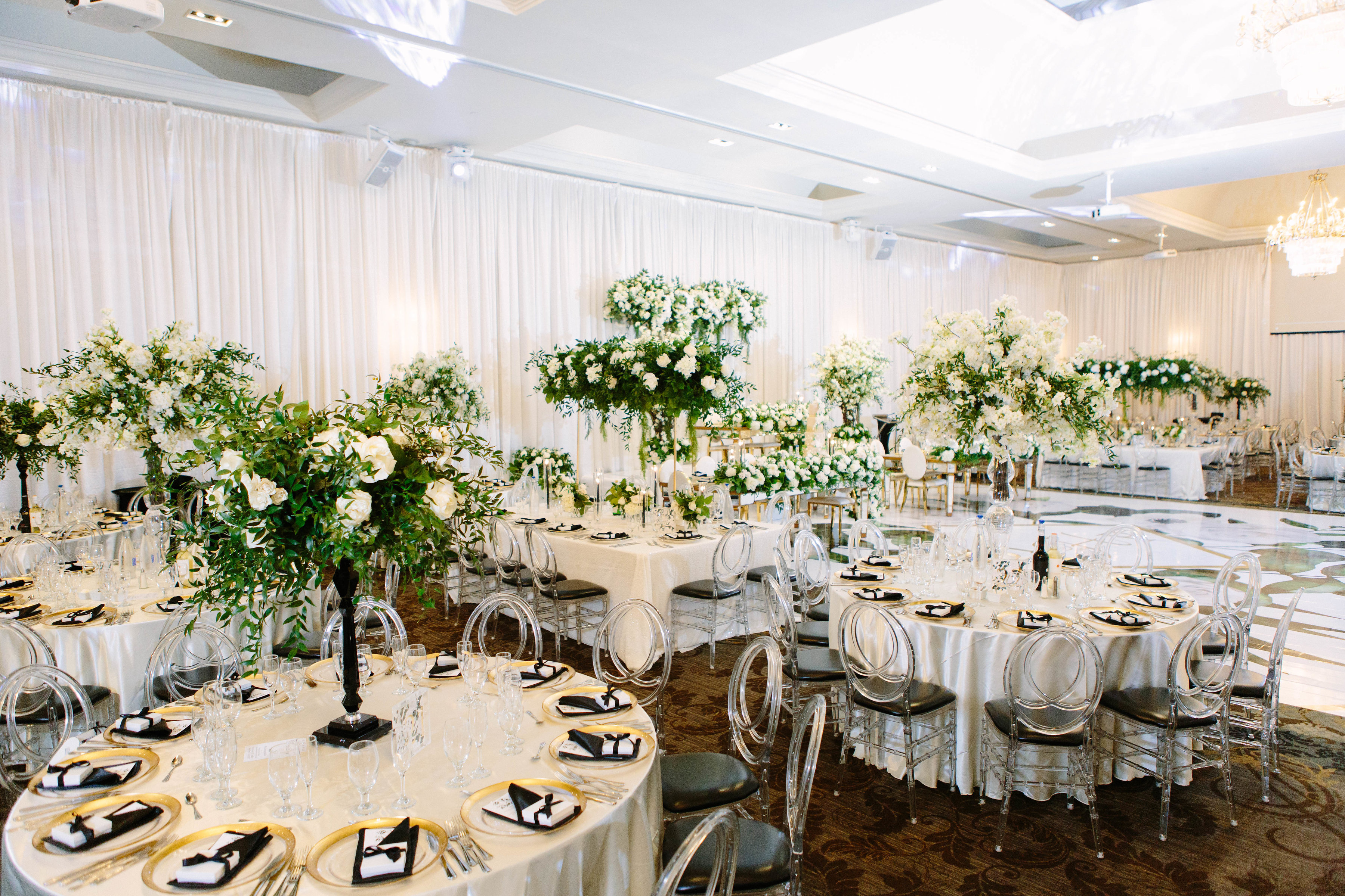 Reception details at Hazelton Manor, Toronto wedding photography