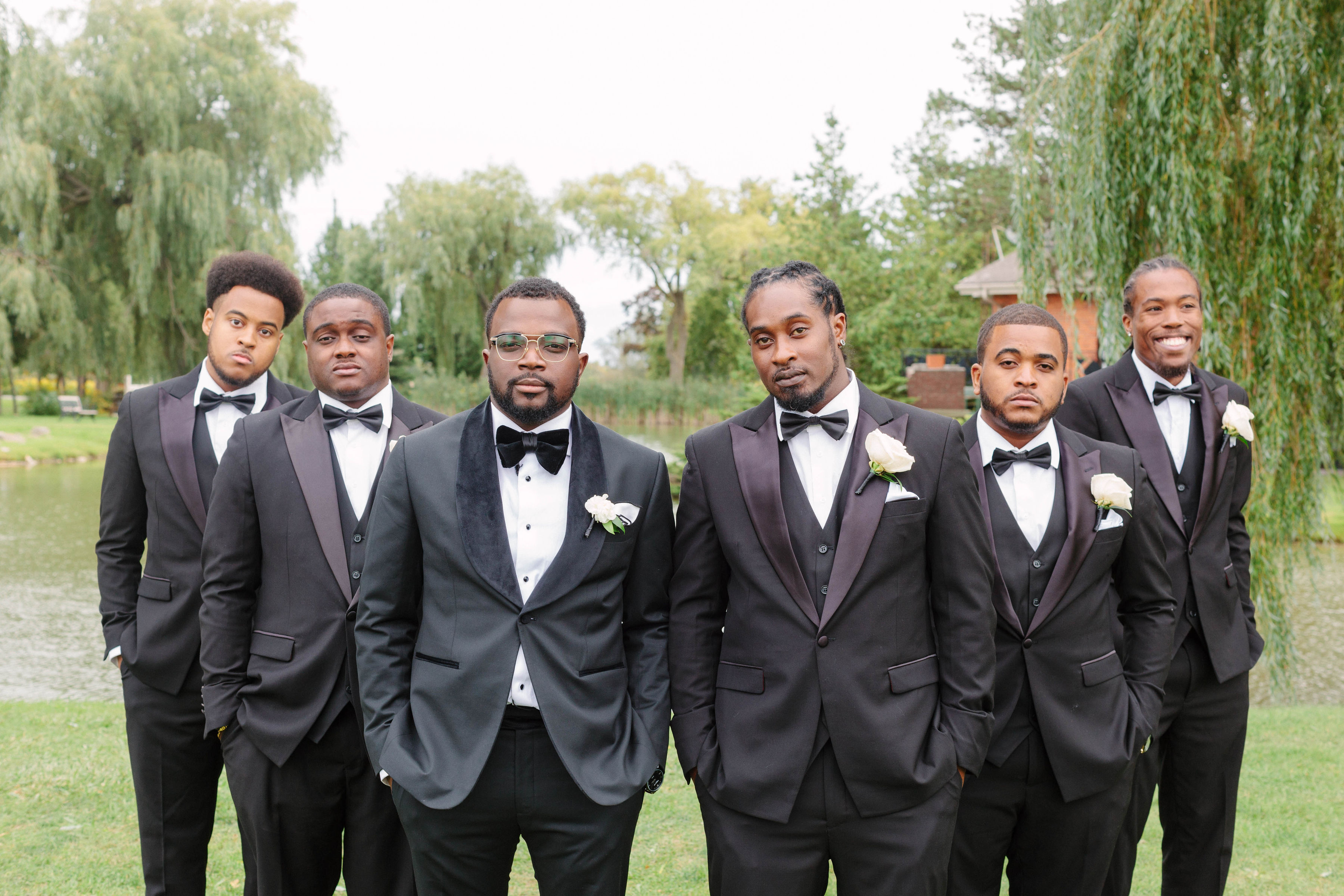 Groom and groomsmen portrait, Toronto wedding photography
