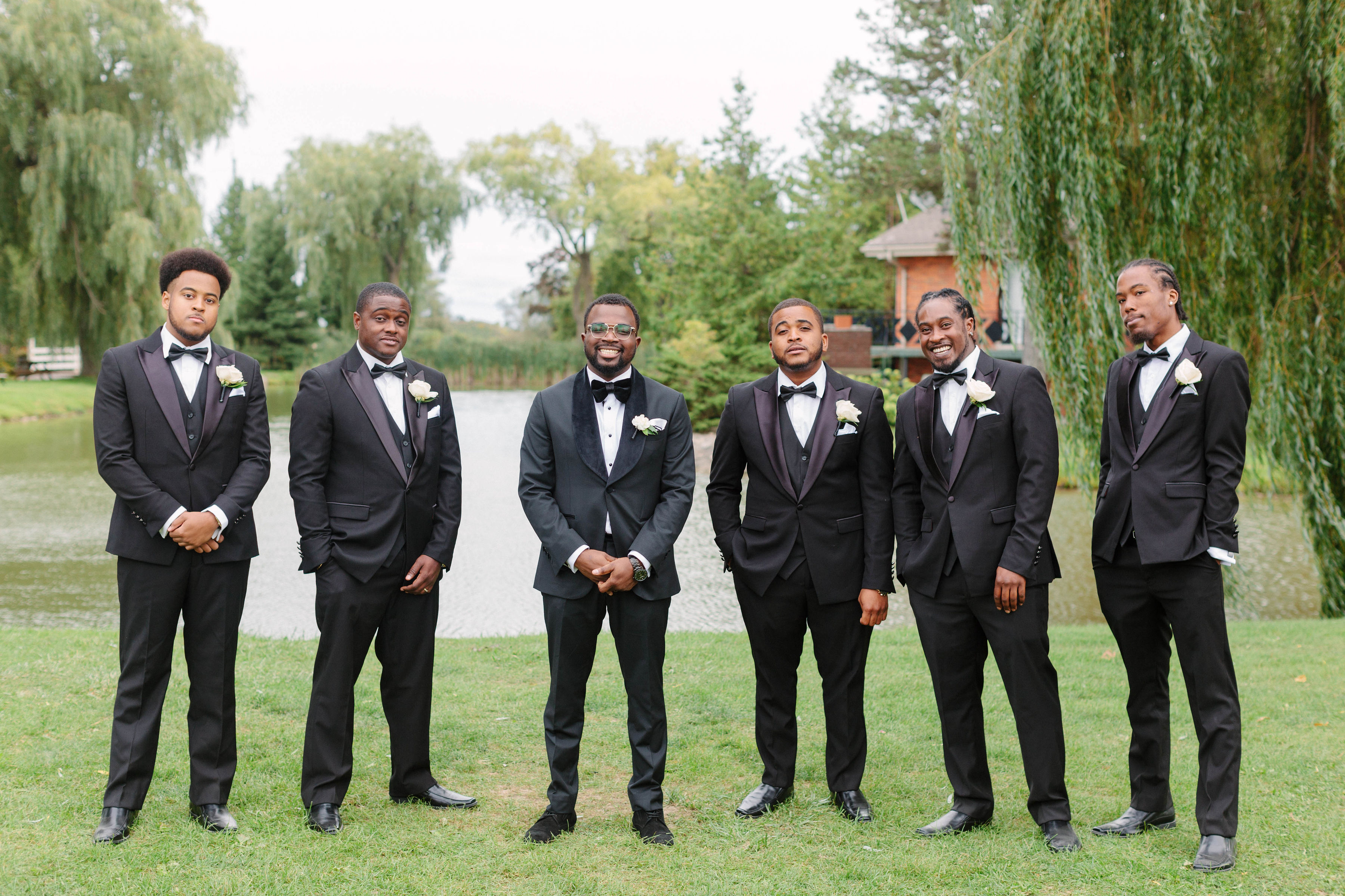 Groom and groomsmen at Willow Springs Winery, Toronto wedding photography