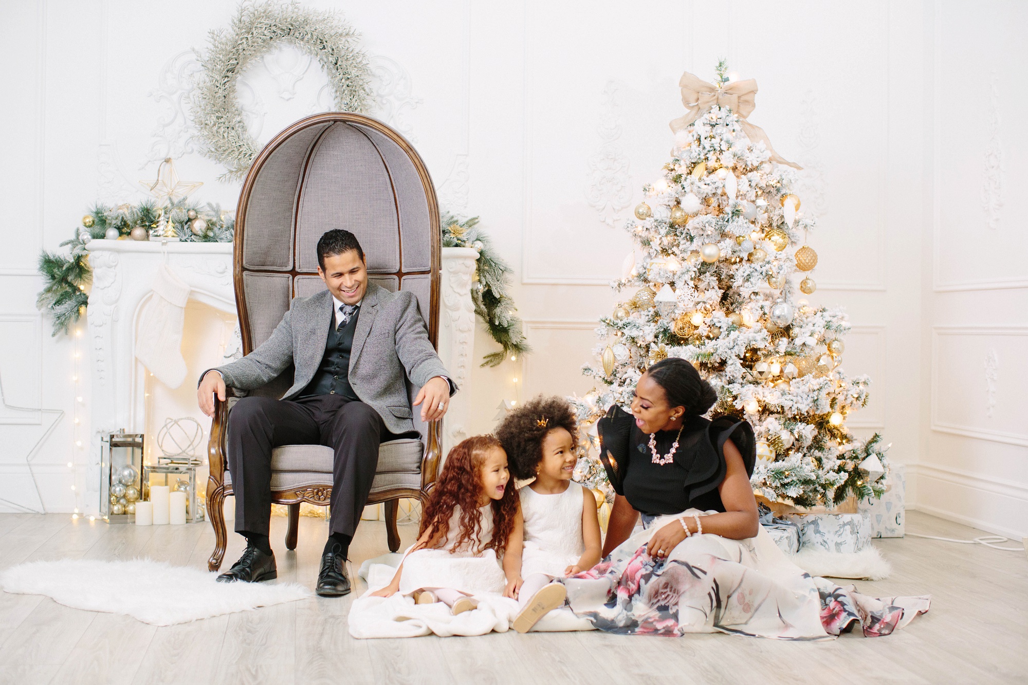 Family Christmas photo shoot