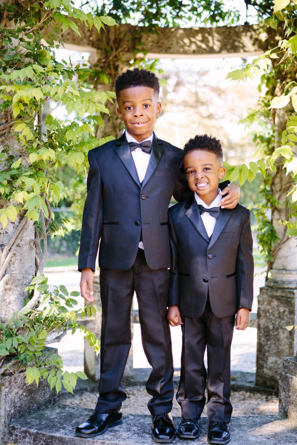 Ring bearers before ceremony, New York wedding photography.