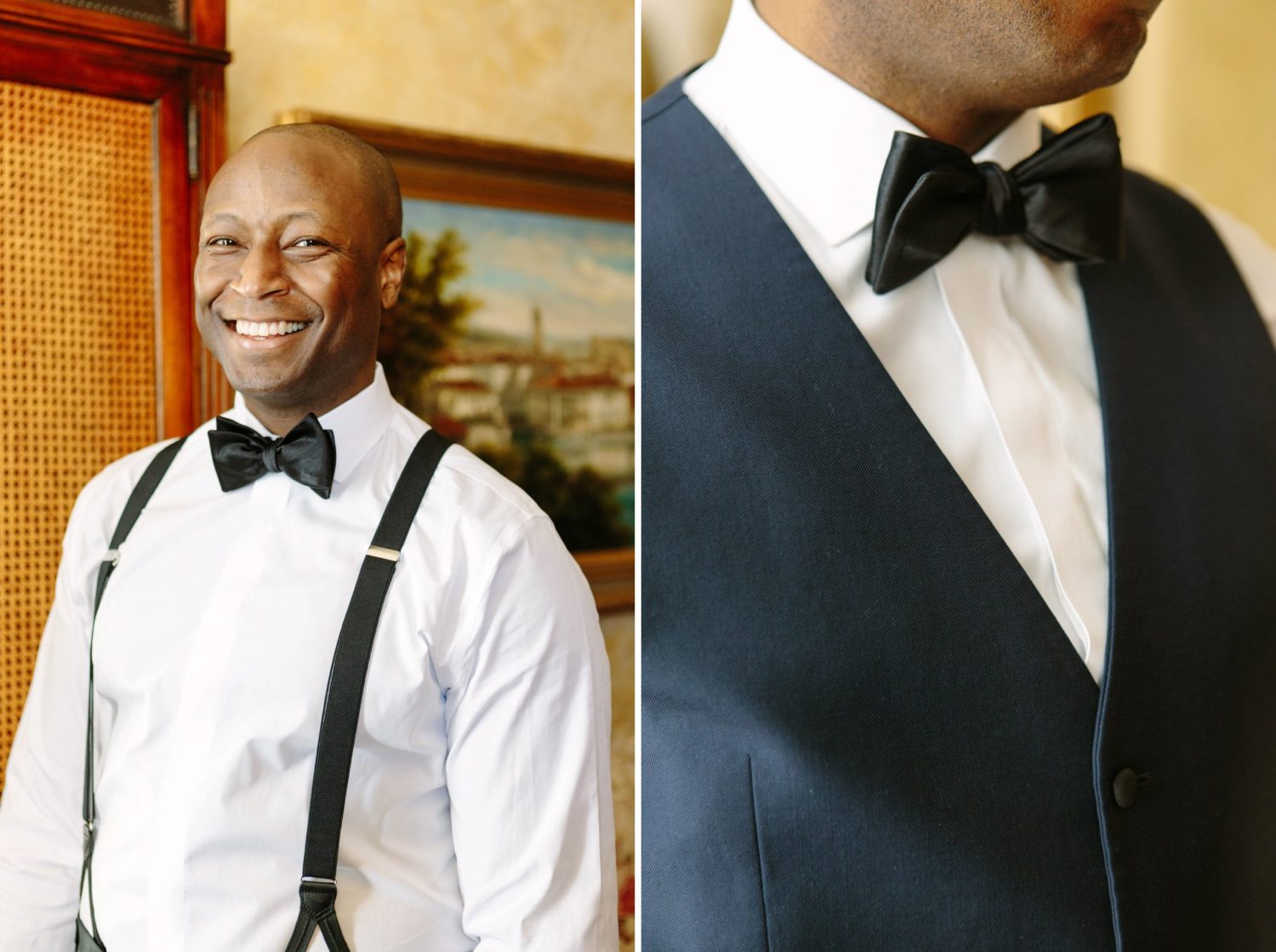 Detail shots of groom, New York wedding photography.