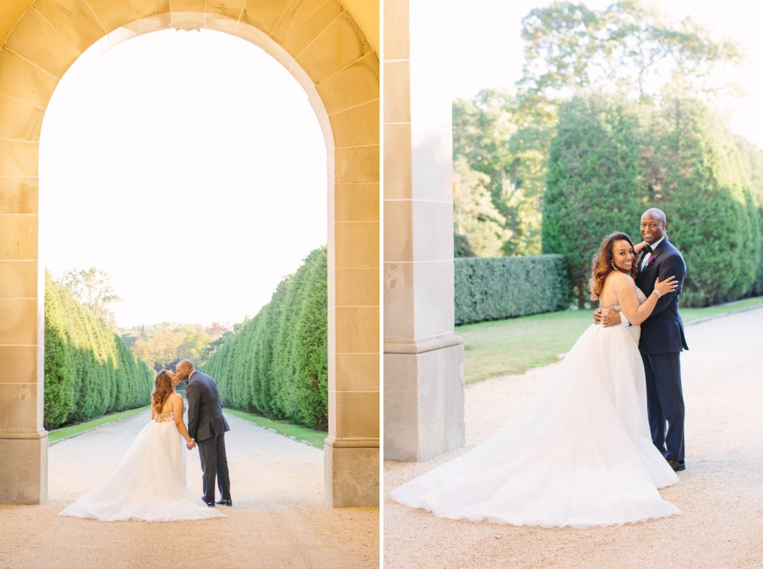 New York wedding portraits at Oheka Castle.
