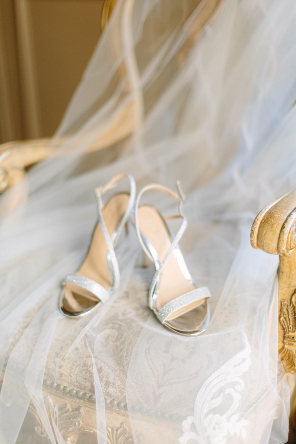 Wedding shoes in Oheka Castle new york.