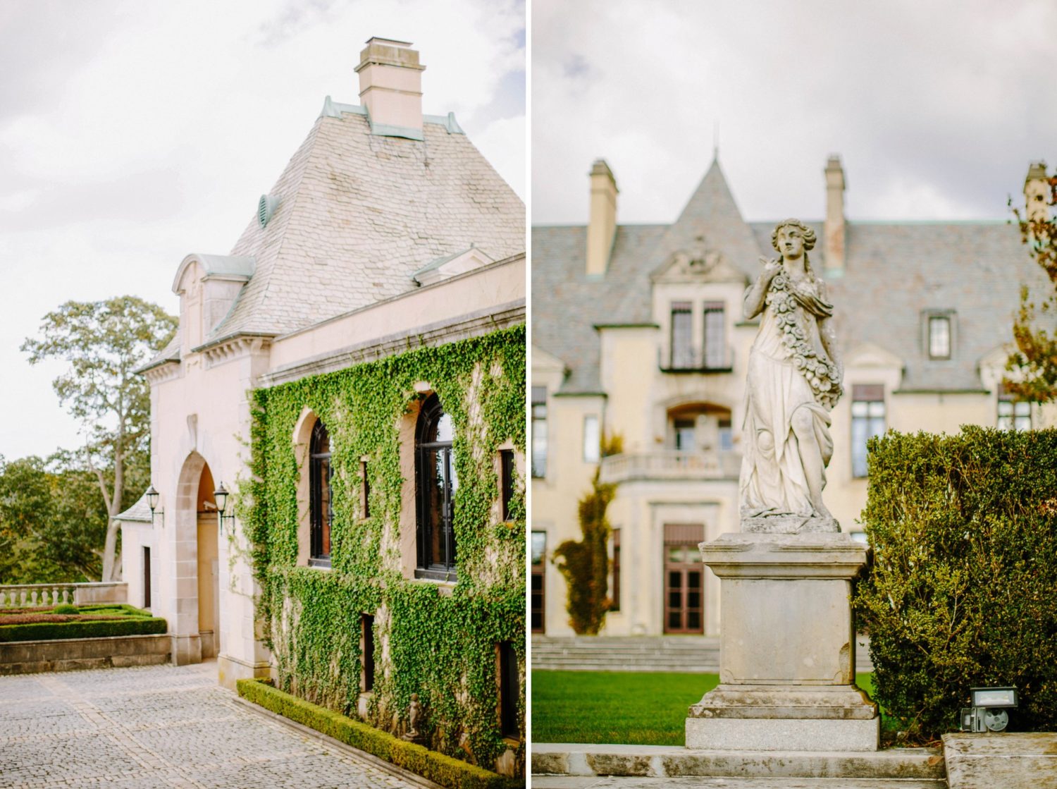 Shots of Oheka Castle on Long Island, NY